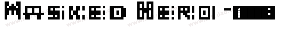 Masked Hero字体转换